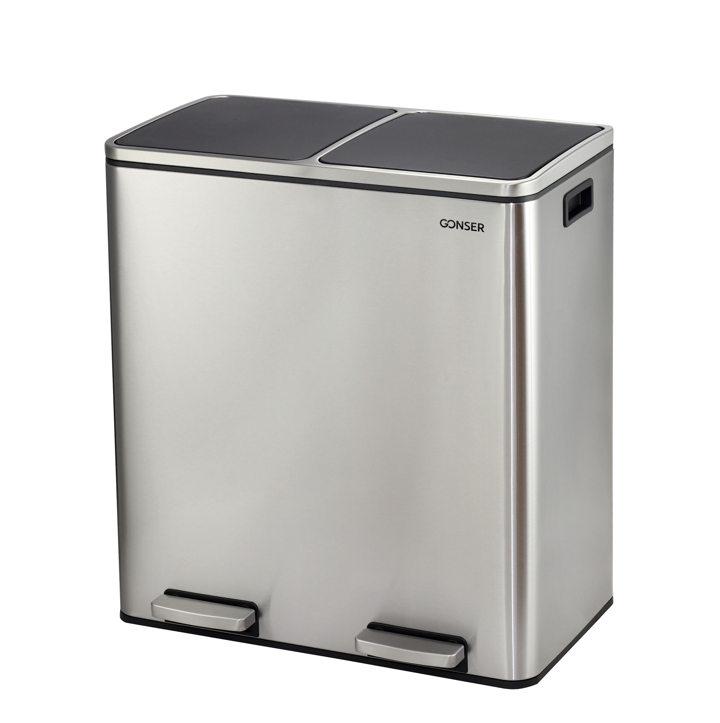 Abfalleimer 2 Fächer 60L