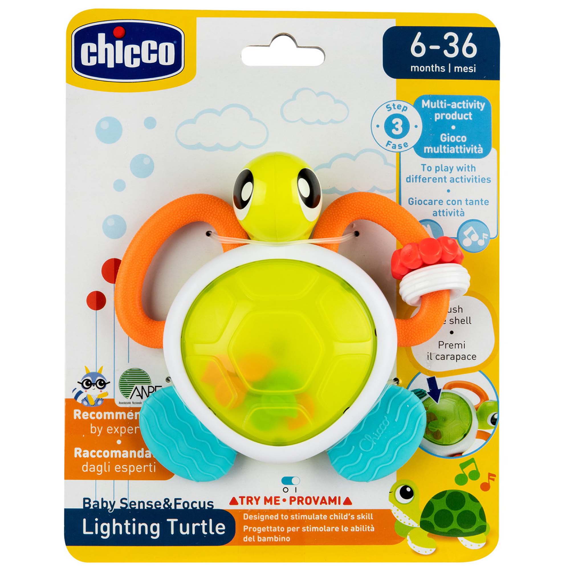 Chicco electronische rammelaar turtle multi - shop nu - Prénatal