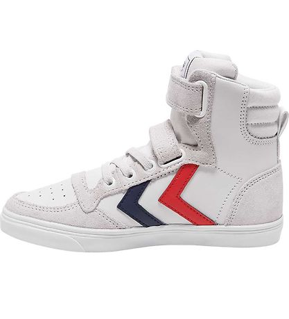 Hummel Støvler - Slimmer Stadil Leather High Jr. - Hvid