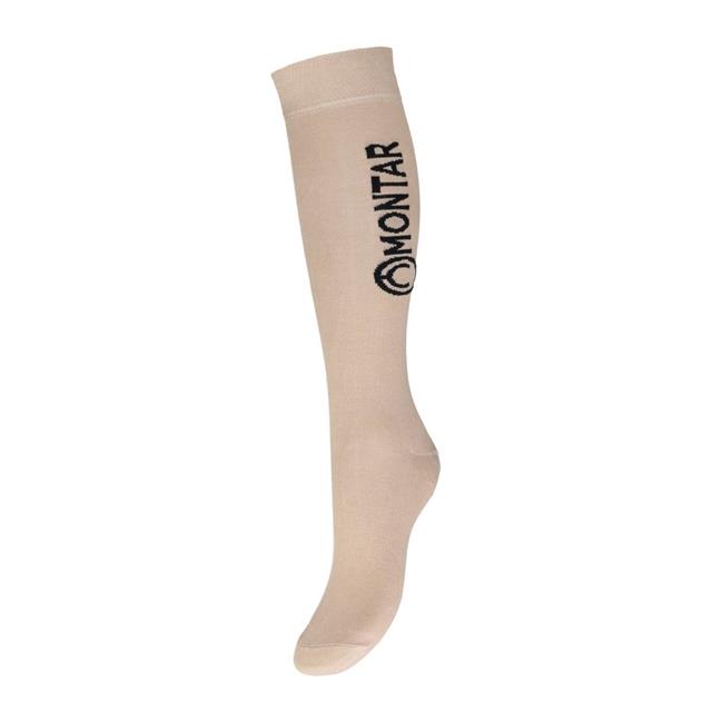 Paardrijsokken Montar MOLogo Beige