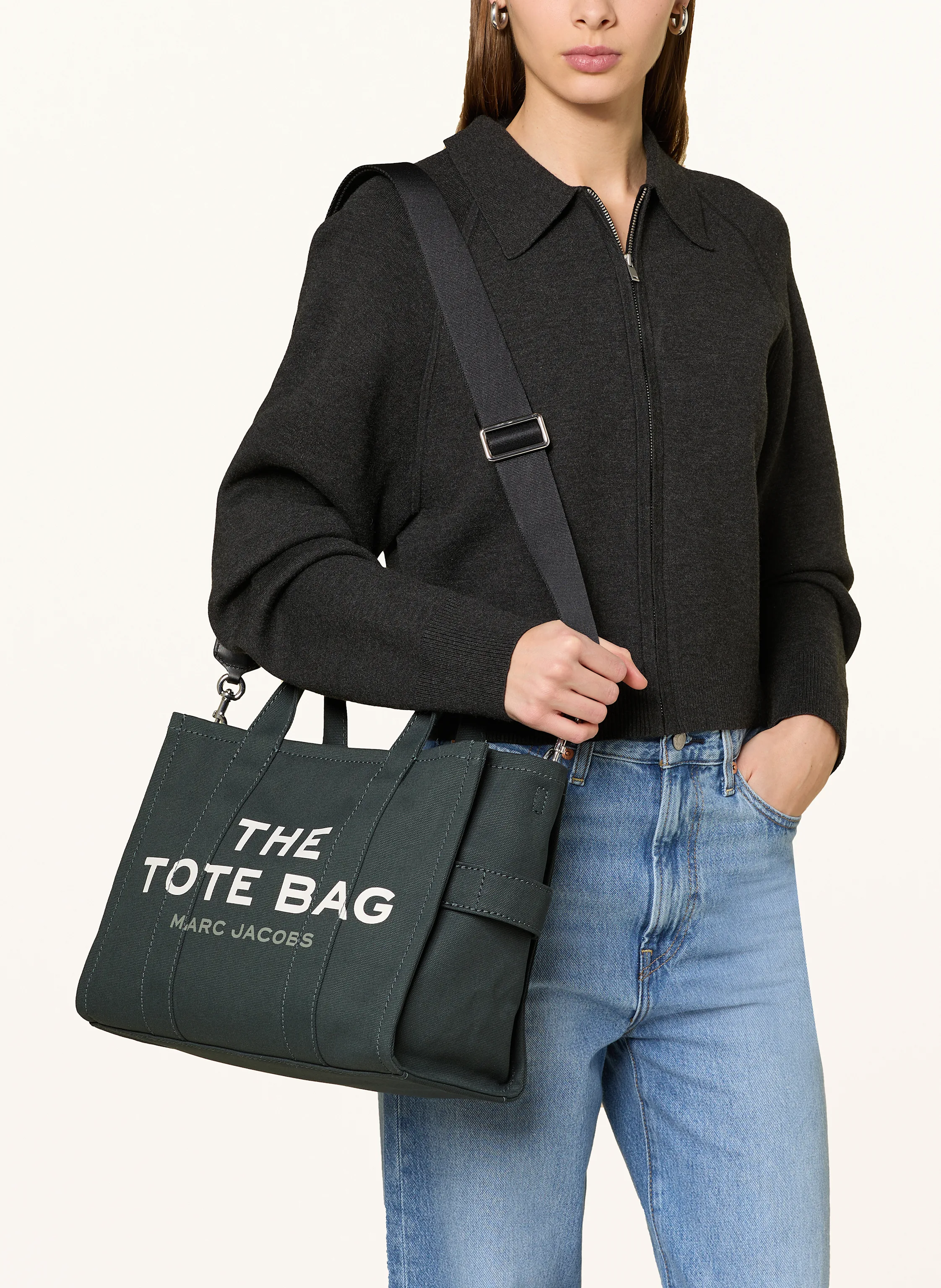MARC JACOBS Shopper THE MEDIUM TOTE BAG CANVAS