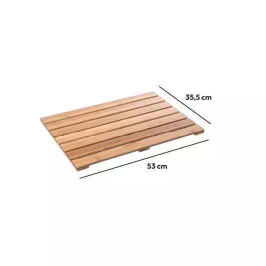 Tapis de bain caillebotis Nadine Bambou