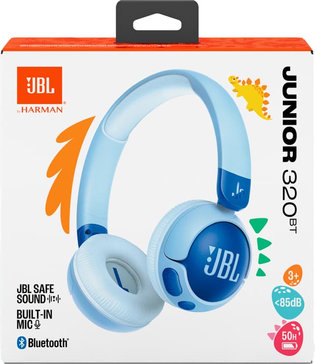 JBL Junior 320BT on-ear høretelefoner (blå)