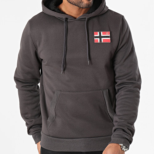 Sweat Capuche Gris Anthracite