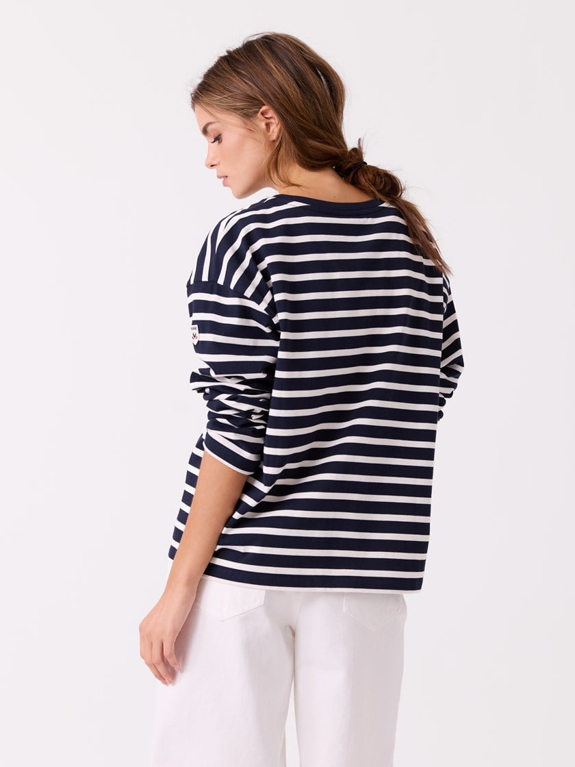 Verna stripet genser Sky Captain