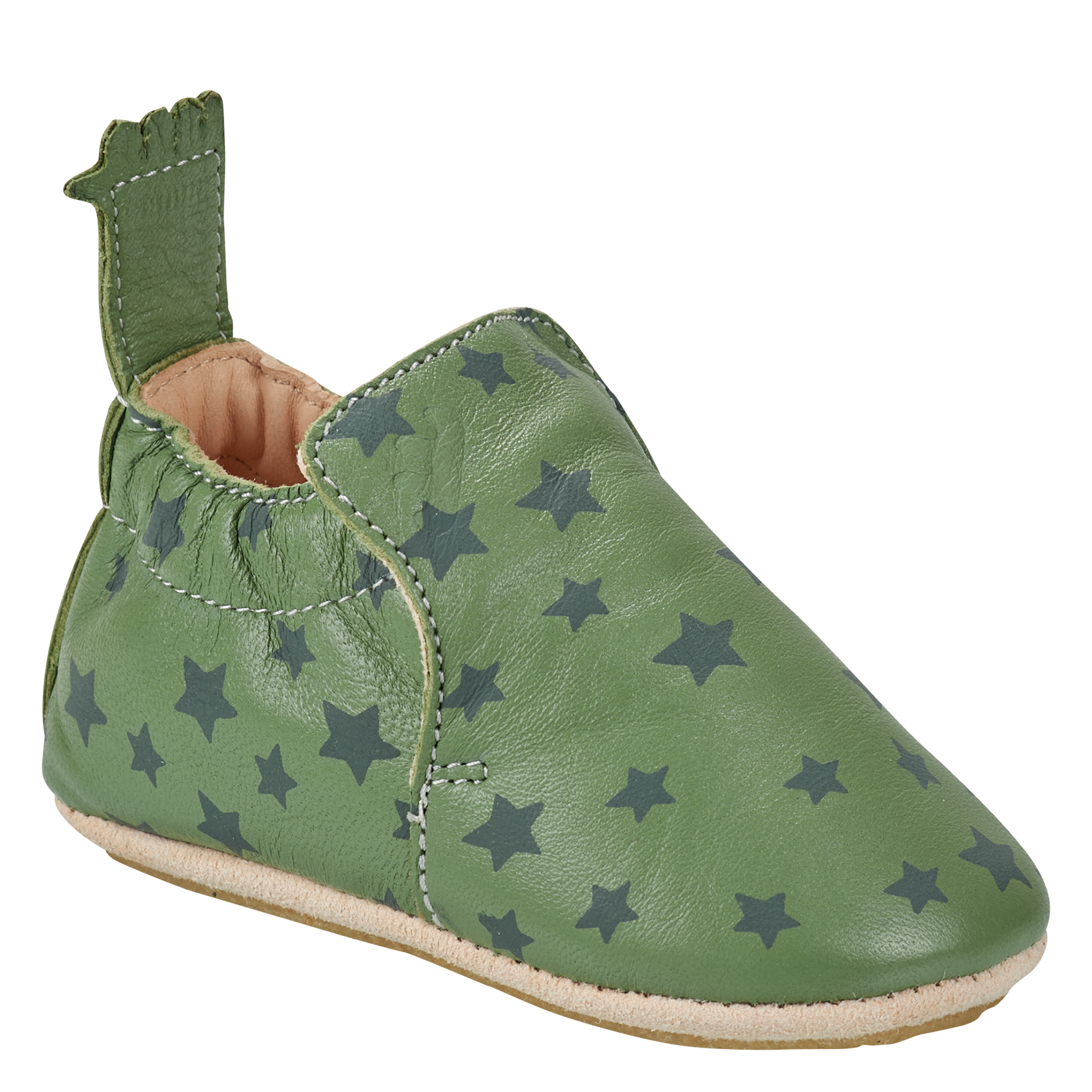 MY BLUBLU - Chaussons en cuir | Kaki