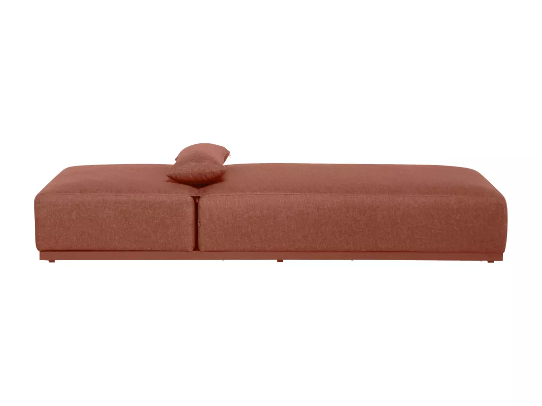 Bain de soleil avec coussin inclinable 5 positions terracotta - Havana