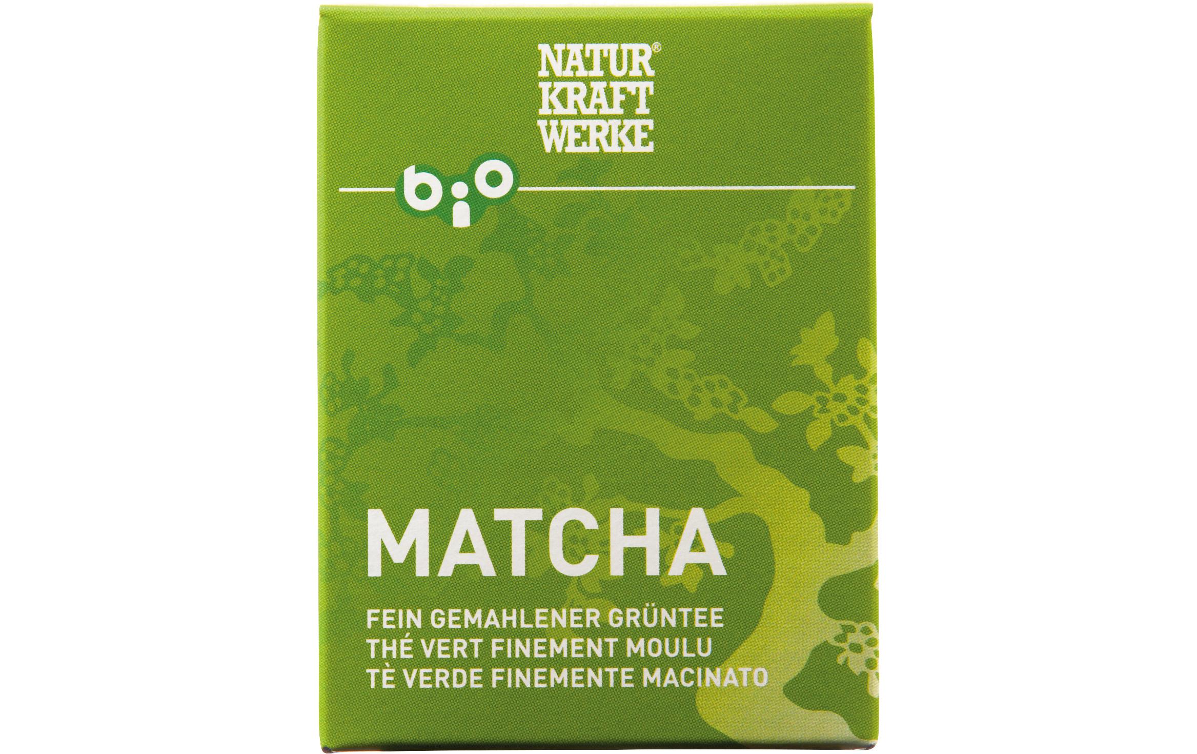 Teeblätter Matcha fein gemahlen 30 gMatcha Grünteepulver mit Bio-Zertifizierung