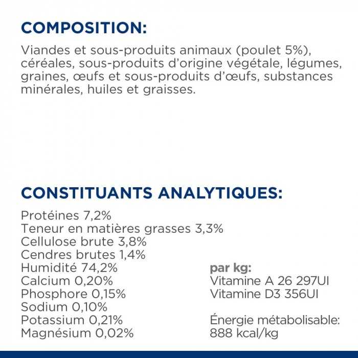 HILL'S Prescription Diet Metabolic en terrine au poulet - Pâtée pour chien