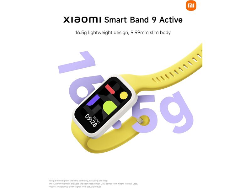 Xiaomi Smart Band 9 Active Schwarz Kompakter, smarter und stilvoller Fitnesstracker mit langer Akkulaufzeit und umfassendem Gesundheitsmonitoring