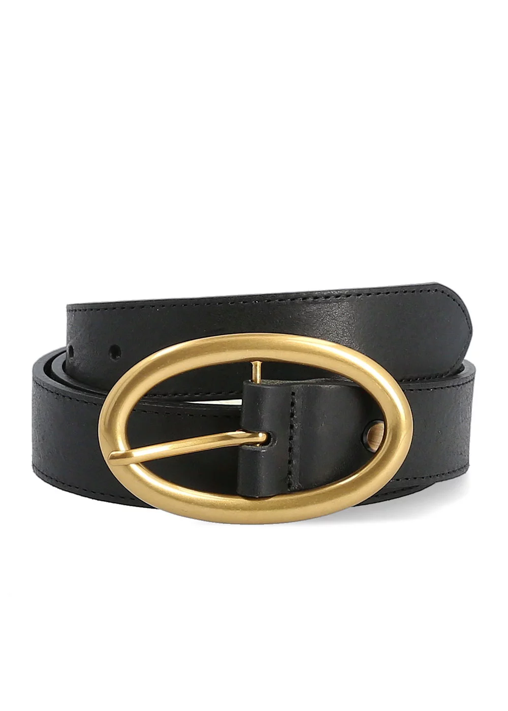 CEINTURE CHARLOTTEVILLE CUIR NOIR