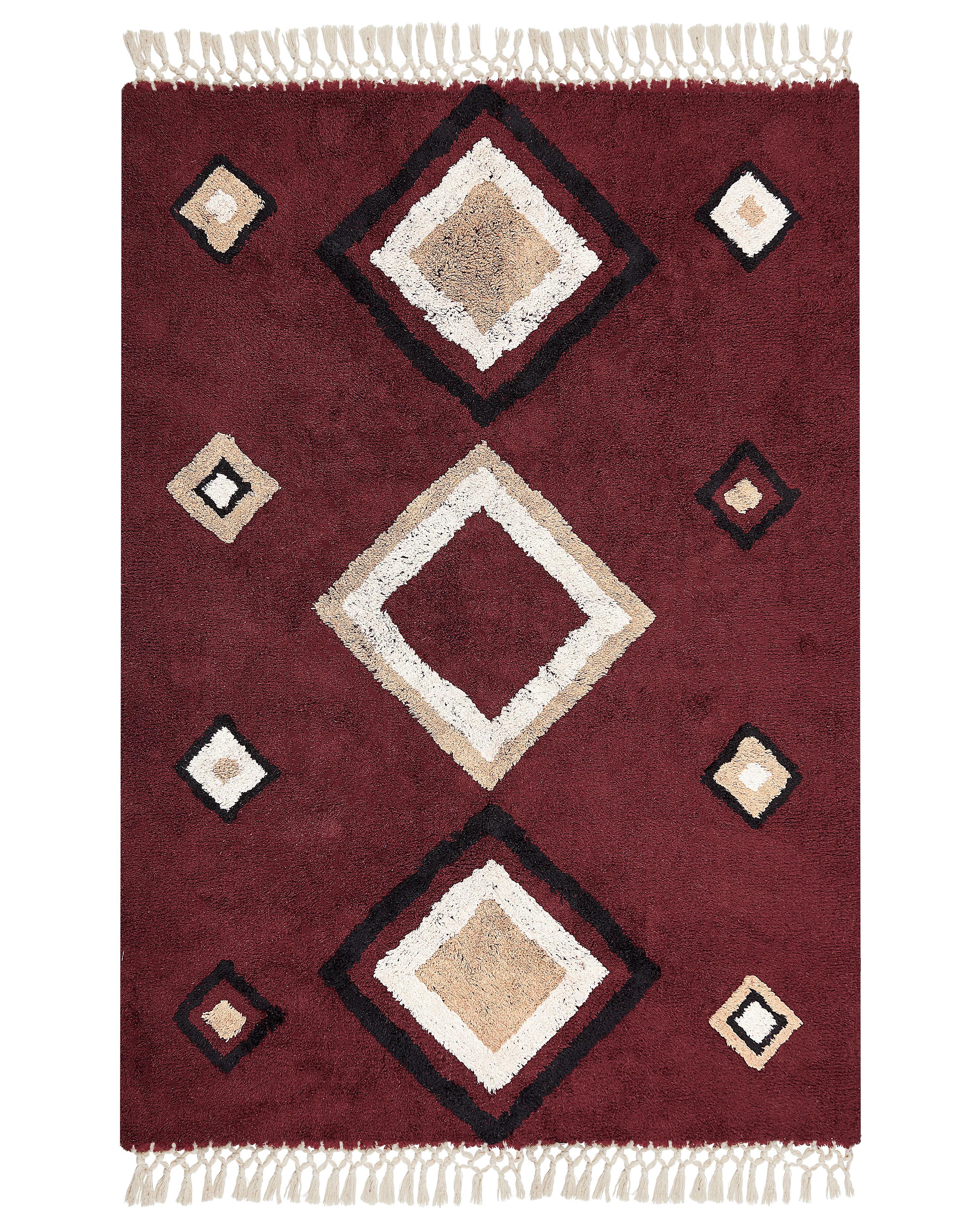 Vloerkleed SIIRT Rood 160 x 230 cm Katoen