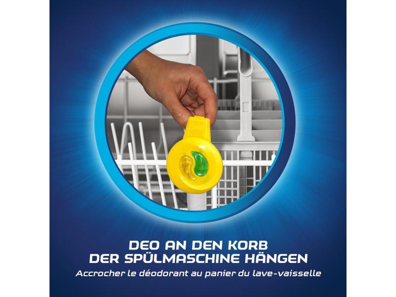 Finish Spülmaschinenpflege Deo Citrus & Limette 1 Stück Hochwirksame Geruchsneutralisierung für die Geschirrspülmaschine