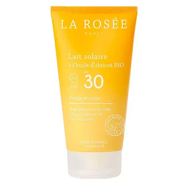 Leite La Rosée Solaire com Óleo de Damasco FPS 30 Orgânico 150ml