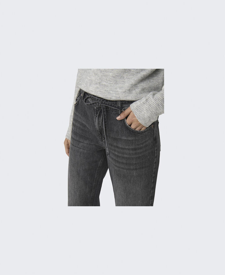 ONLY ONLBREE LOW GREY STRAIGHT DNM DOT Grey denim