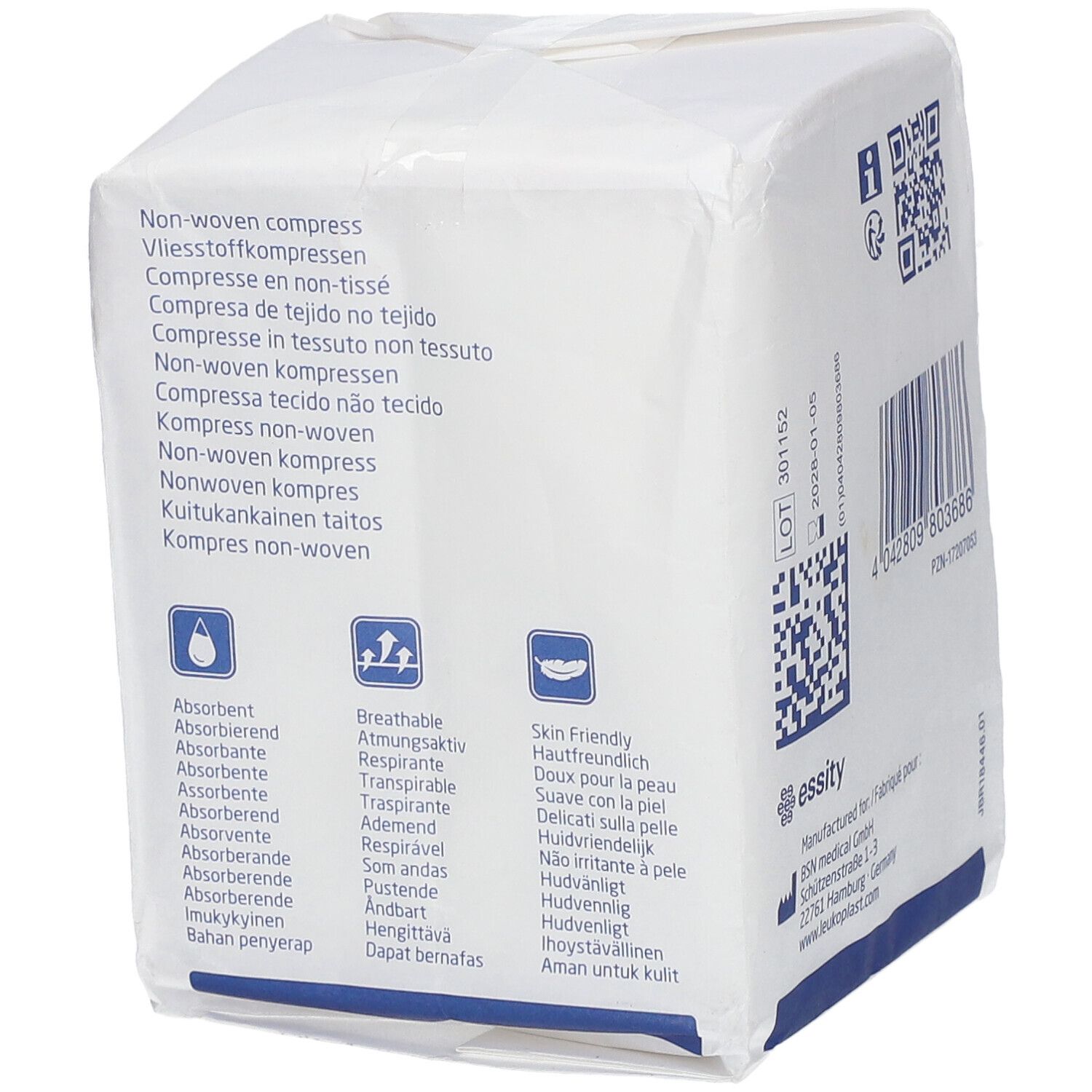 Leukoplast® compress non-woven 7,5 x 7,5 cm