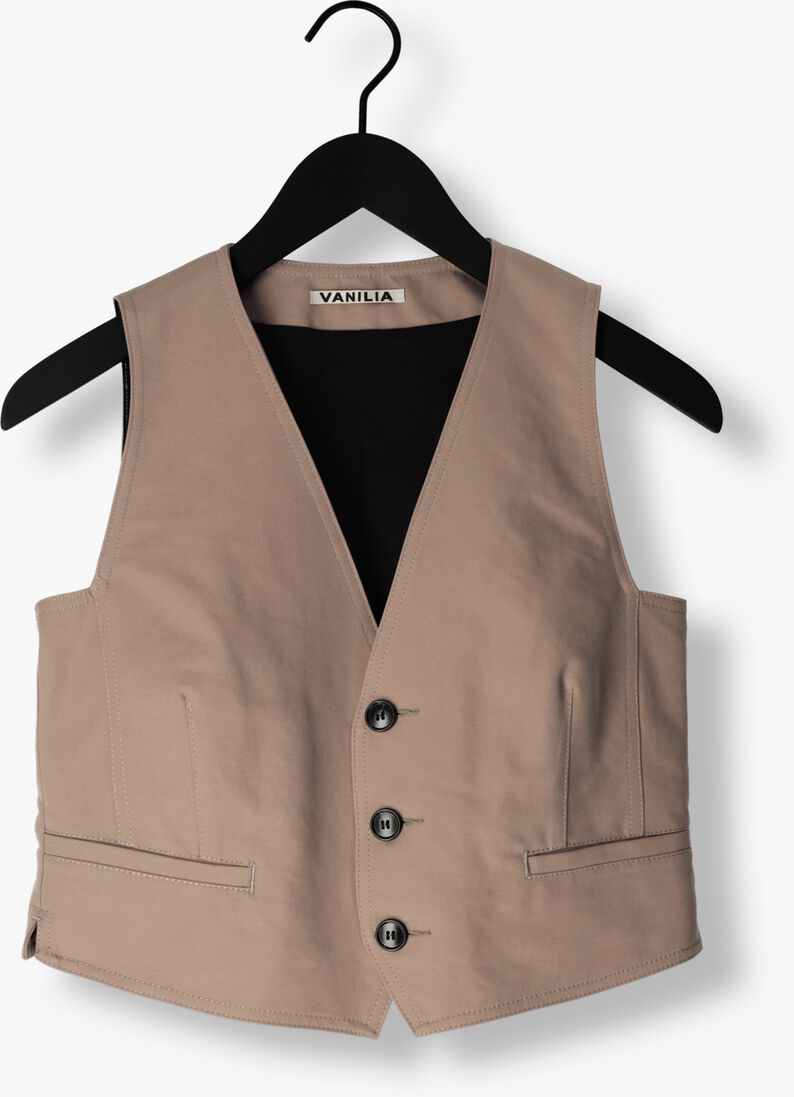 VANILIA bruine vanilia gilet soft touch vest