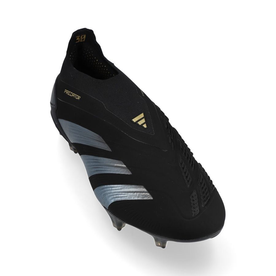 adidas Predator Elite Laceless FG Dark Spark - Noir/Gris/Doré