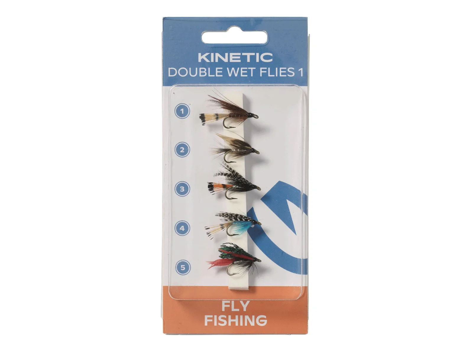 Kinetic Kinetic Wet Flies Dubble Hook 1 5pcs