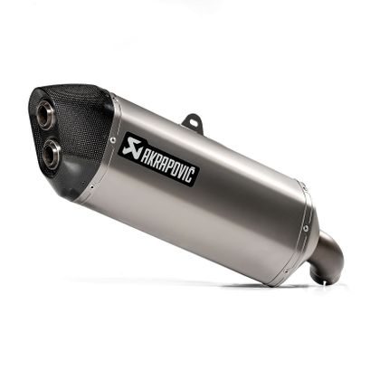 Silencieux Akrapovic Titane embout Carbone - Gris
