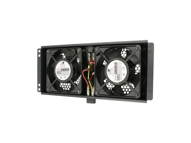 Extralink 2 FANS ROOF COOLING UNIT WITH CABLE TO THERMOSTAT, Køleventilator, Sort, Metal, 2 blæser(e), Vekselstrøm, 220 V