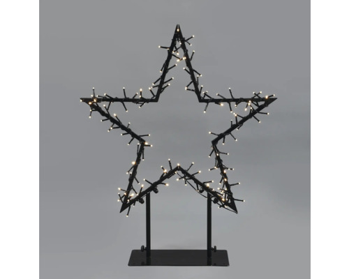 Decoratieve ster met LED-lichtsnoer Lafiora H 60 cm 150 LED's warm wit licht