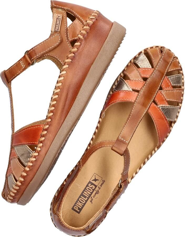 Pikolinos CADAQUES W8K-0705 Platte sandalenDames Sandalen Bruin