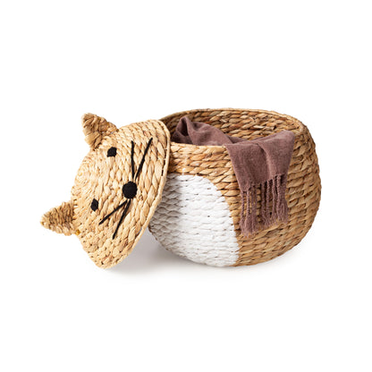 Panier de rangement enfant en jacinthe d’eau Noah