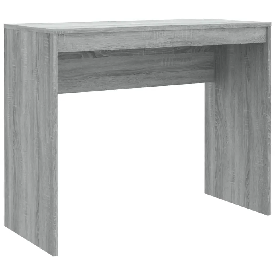 vidaXL - Bureau - Grijs - Bewerkt hout
