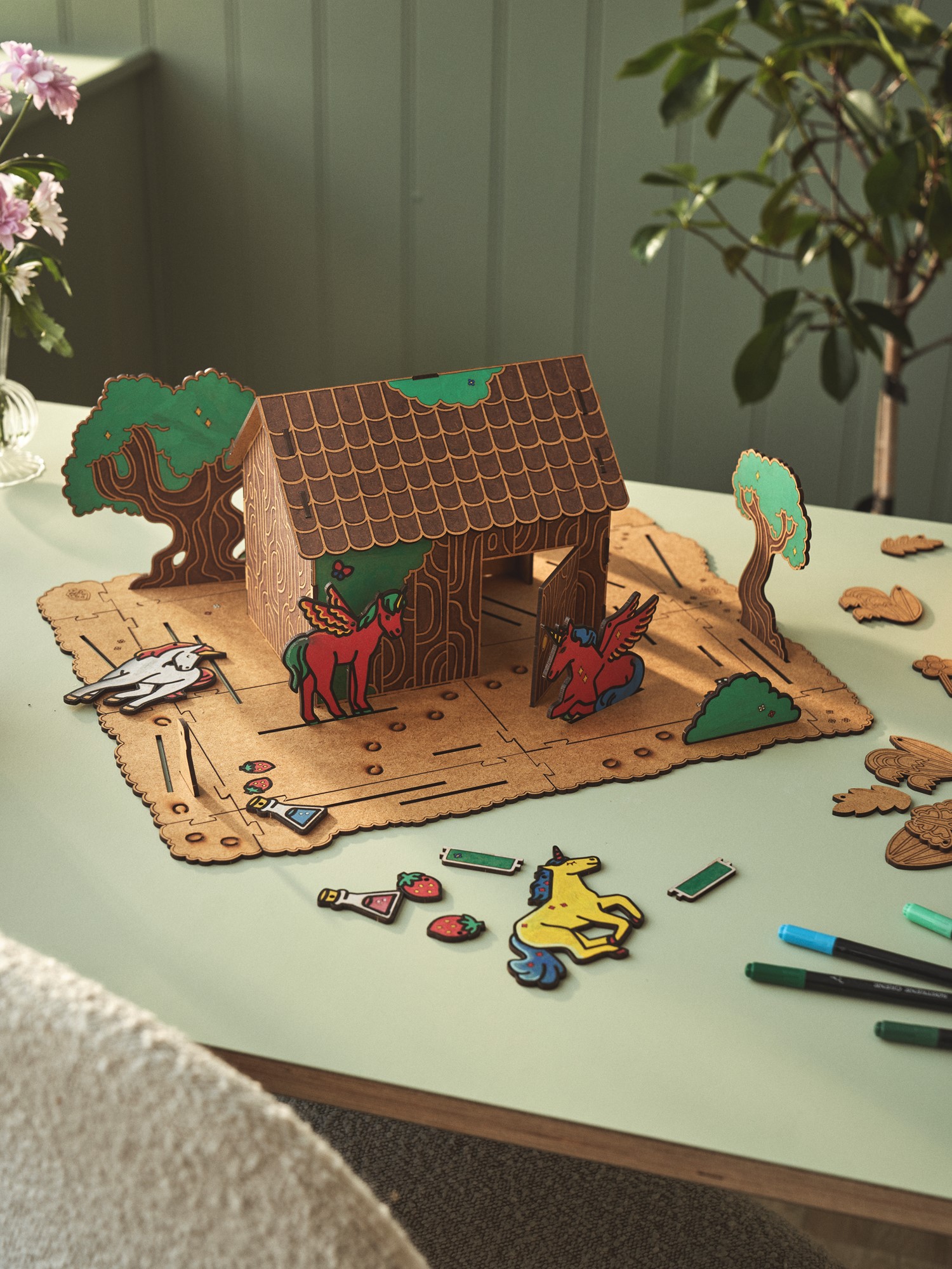 DIY-kit Magic Forest | HDF. | Brown | Crateit