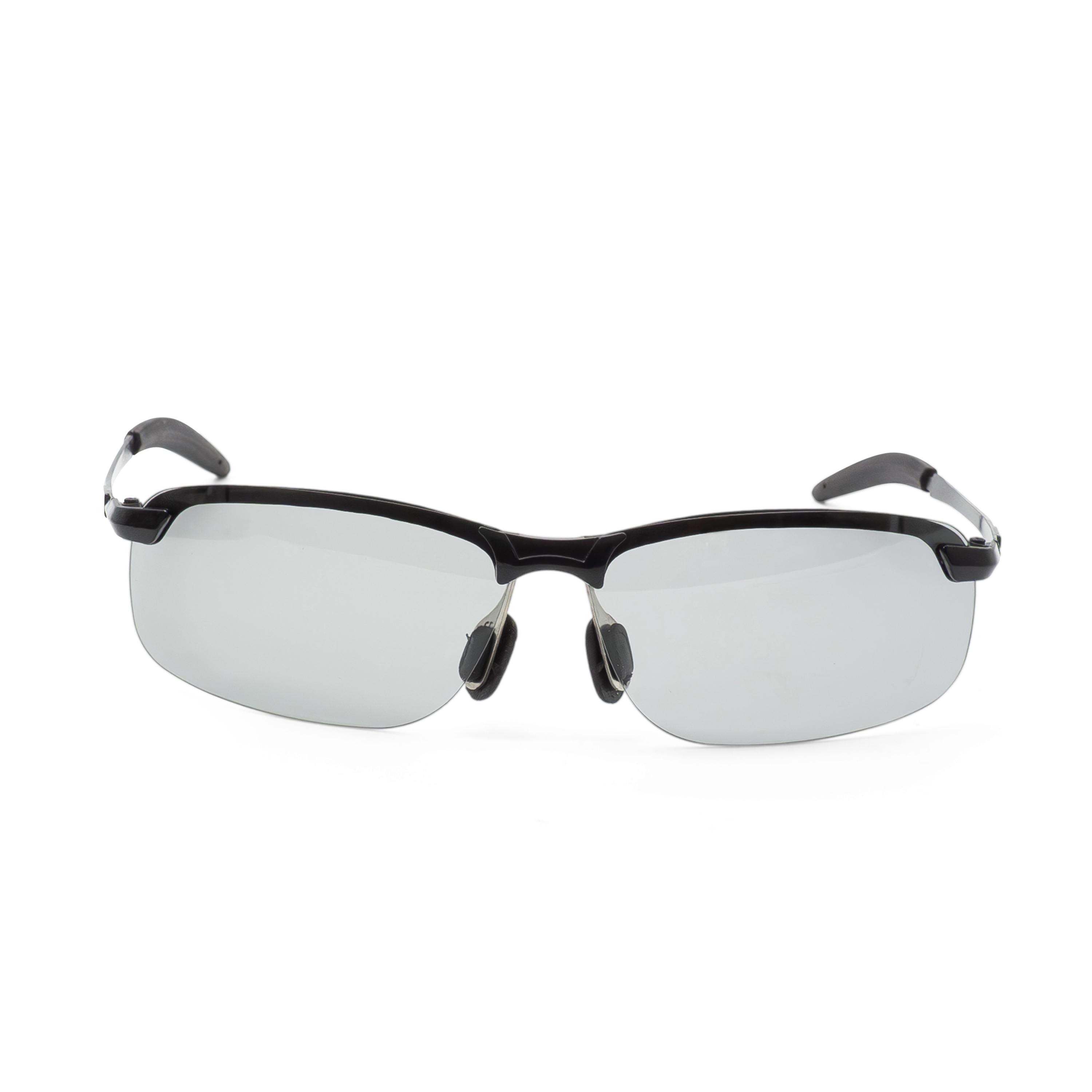 Selbsttönende Polarisierte UV Sport Brille Photochromatische Fahrrad Sonnenbrille - Schwarz