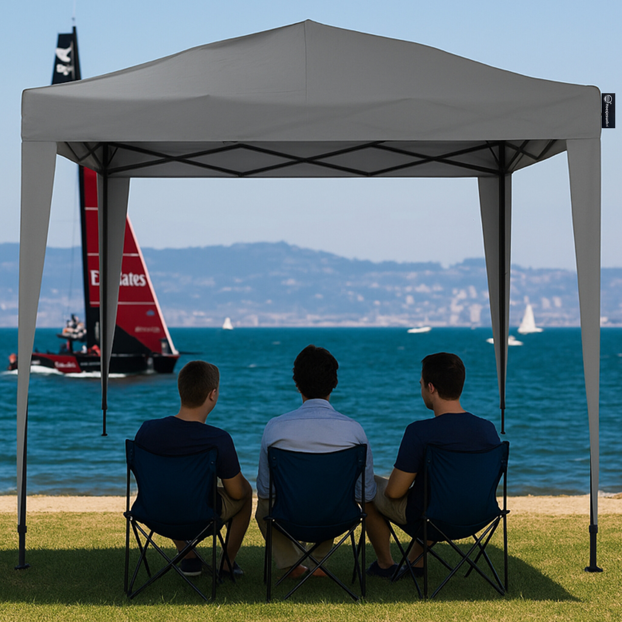 CUHOC 3 x 3 m easy-up partytent - Grey