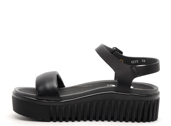 Art nu pieds plats femme brithon 1572 noir