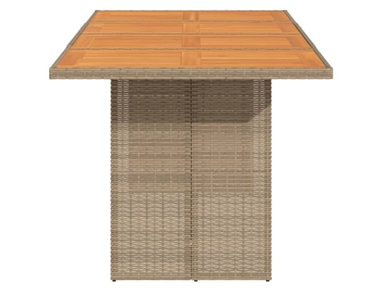VIDAXL - Table de jardin avec dessus en bois d'acacia beige 190x80x7...