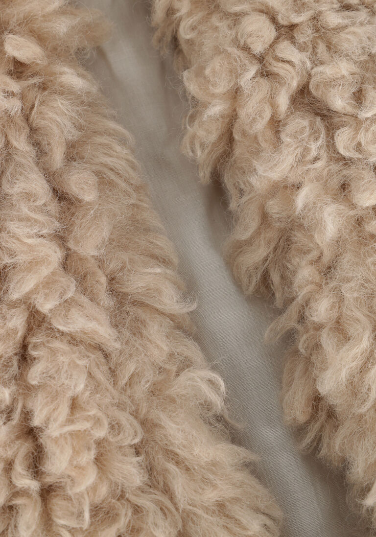 ecru ruby tuesday gilet chrissie fake fur long gilet
