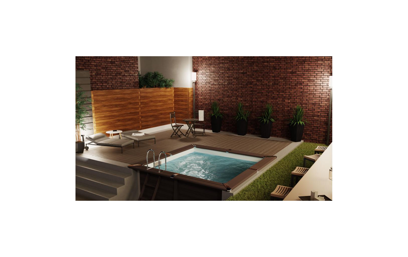 Pool KIT Avantgarde, 326 x 326 x 96 cm<br>Viereckbecken