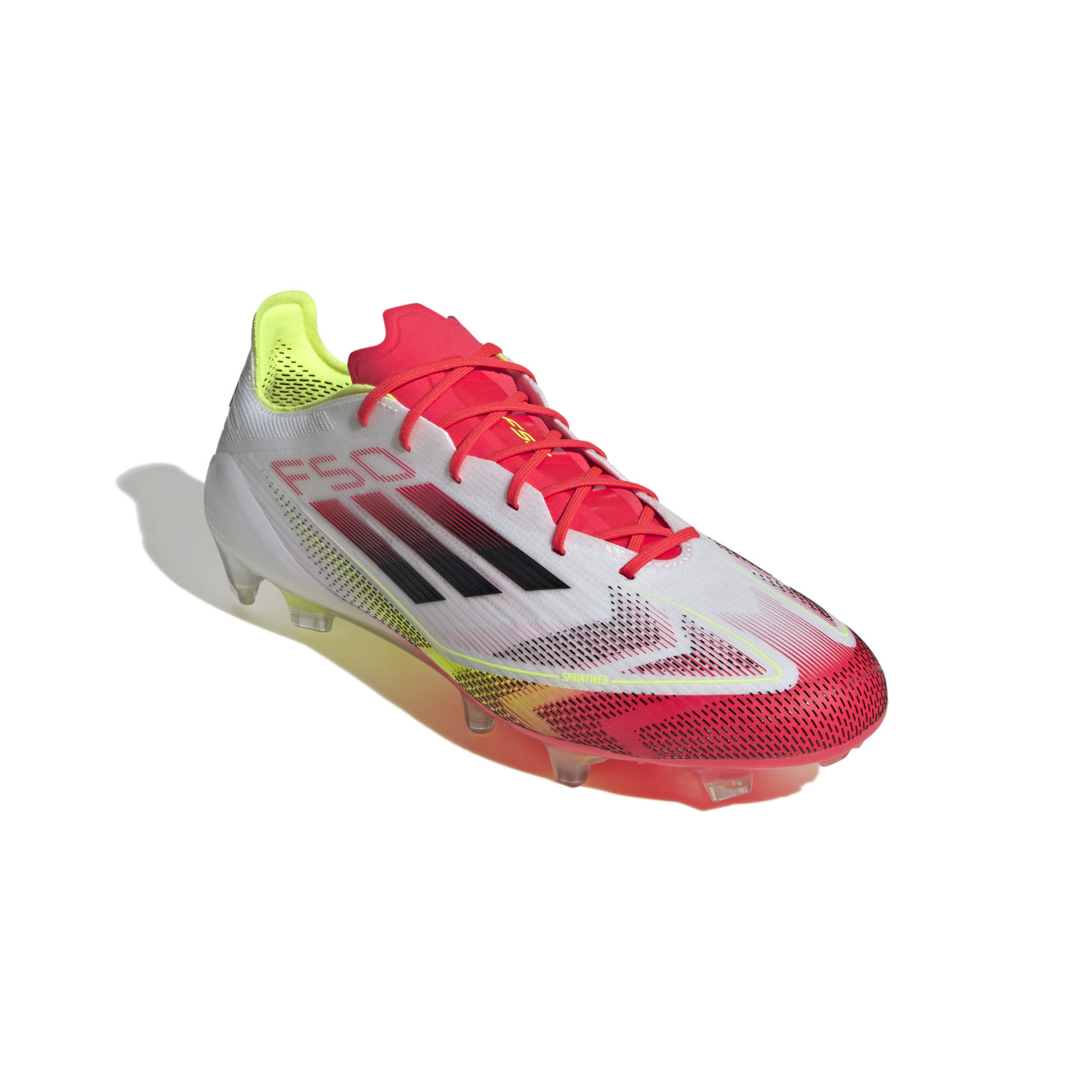 Adidas F50 Elite Gras Voetbalschoenen (FG) Wit Rood Zwart Geel