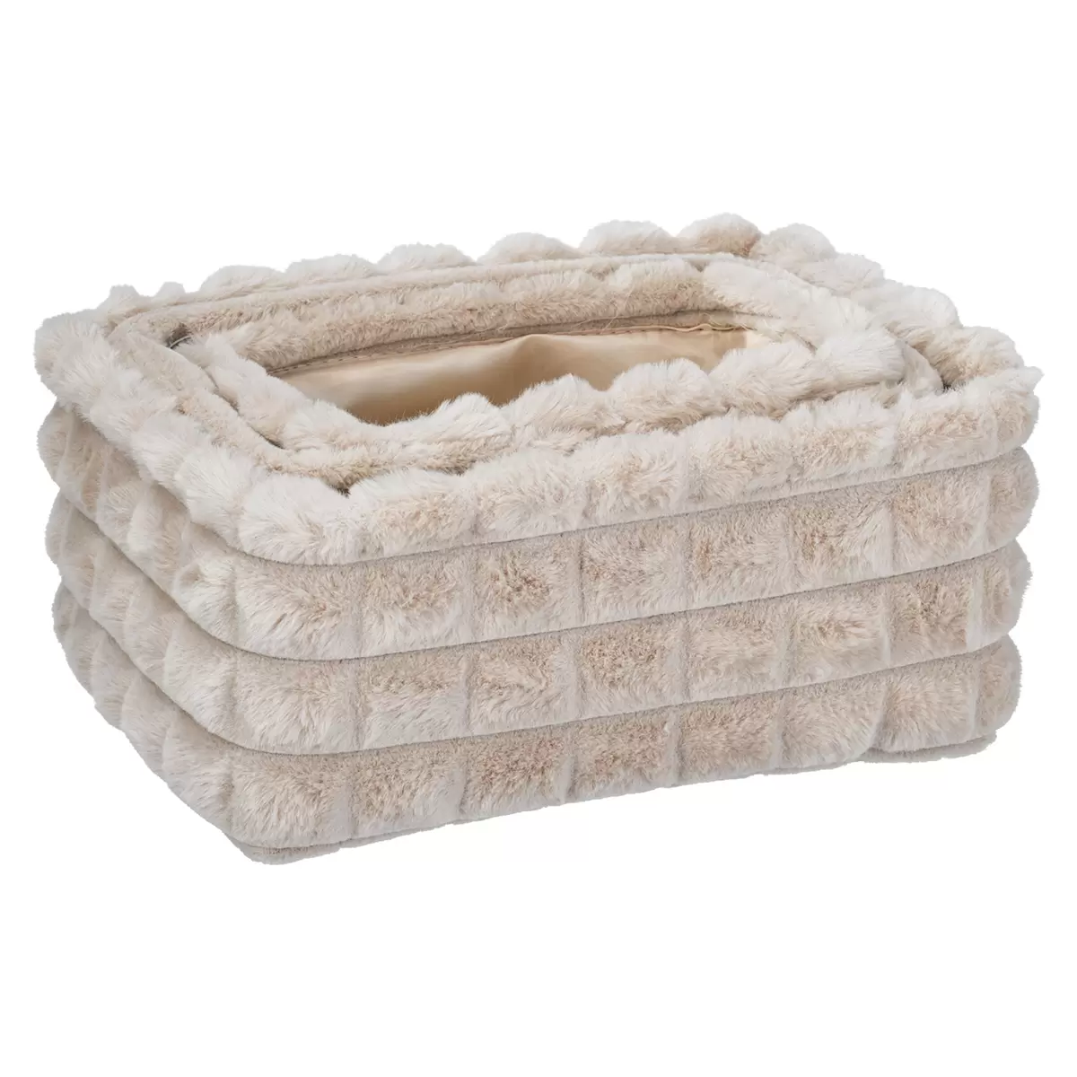 Korb Set Kobi beige,dunkelbraun,weiss