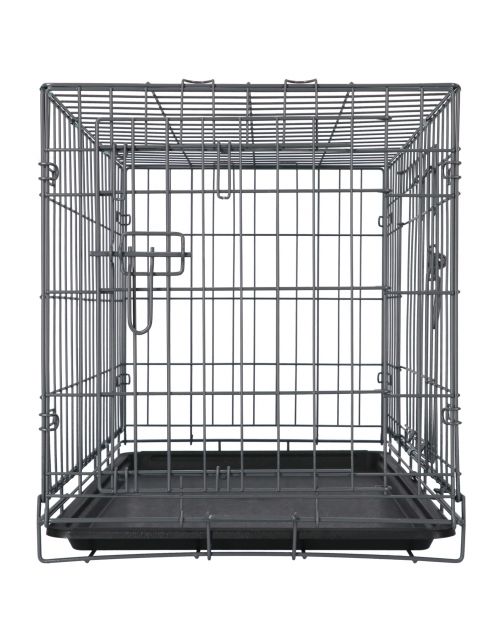 Adori Safety+ Bench Met 2 Deuren Grijs - Hondenbench