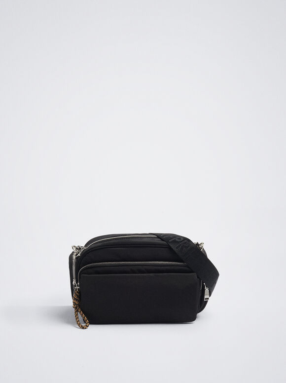 Bolsa Bandolera De Nylon - Preto
