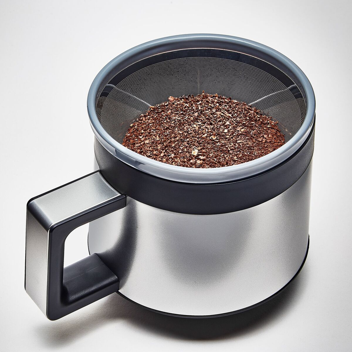 Six kaffetrakter 1,25 liter, matt rustfritt stål