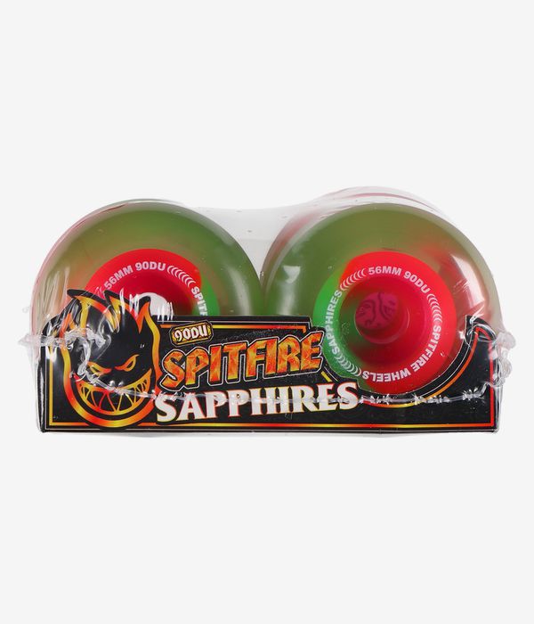 Spitfire Sapphire Rollen (neon pink green) 56 mm 90A 4er Pack