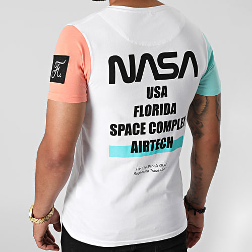 Tee Shirt Nasa Space Limited Edition Pastel 707 Blanc