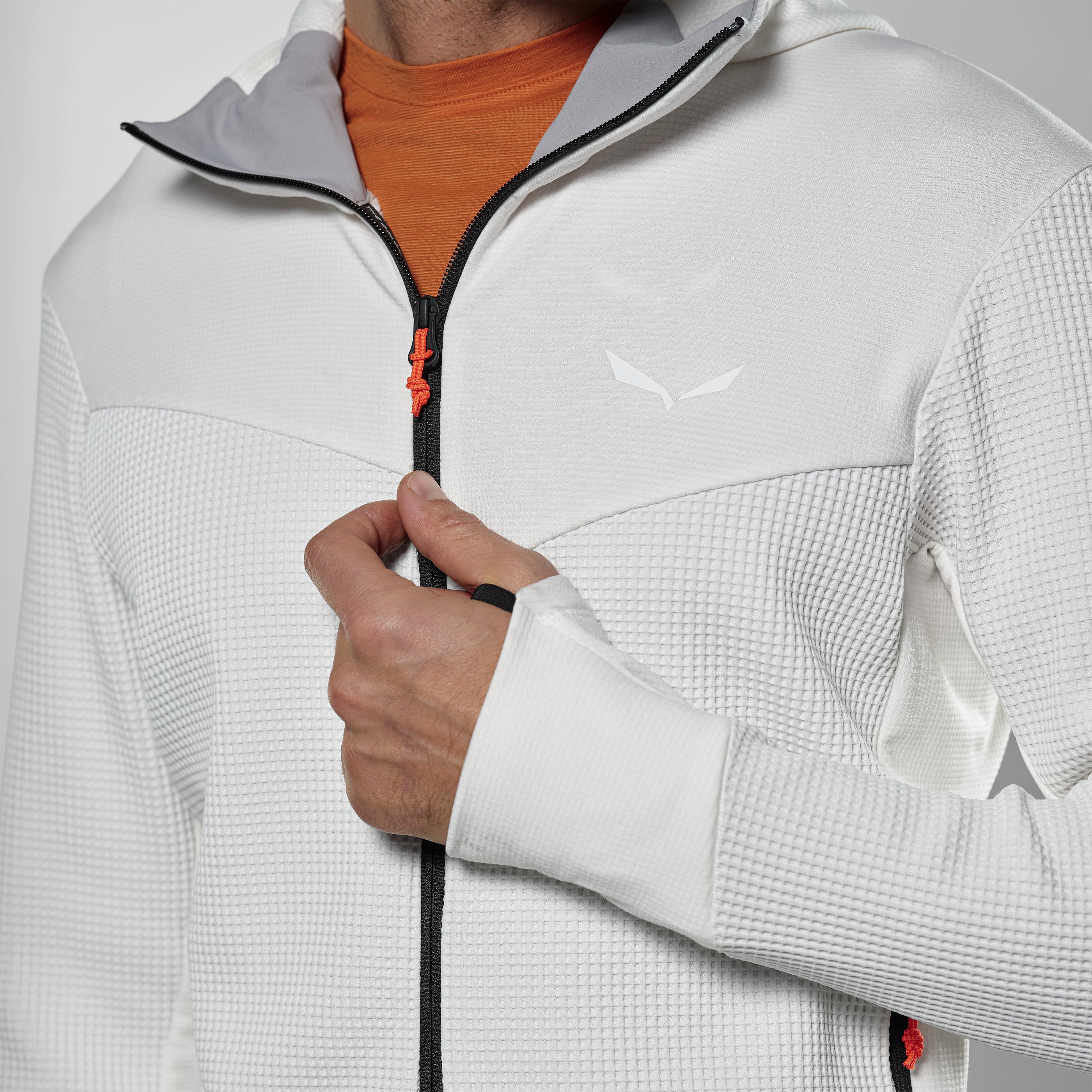 Puez Waffle Hybrid Polarlite Kapuzenjacke Herren