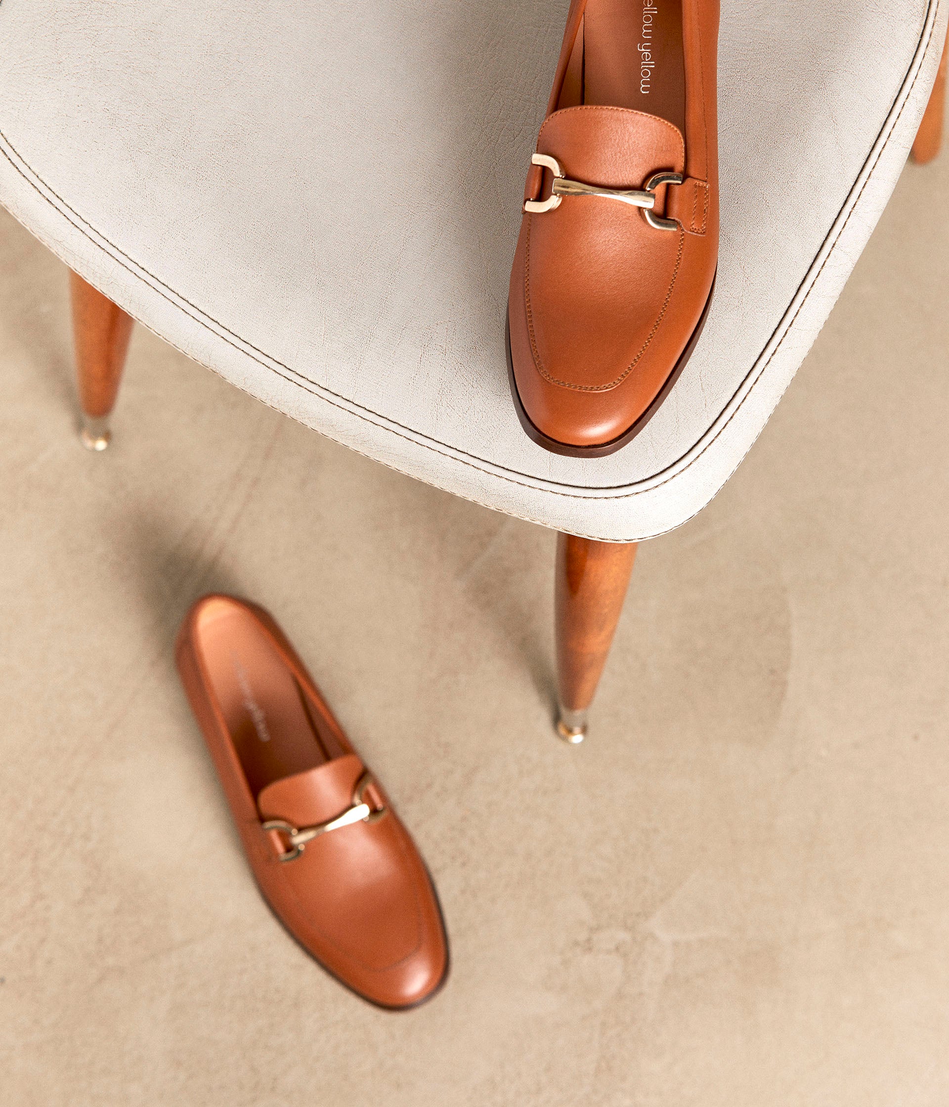 Mocassins cuir cognac Nelia