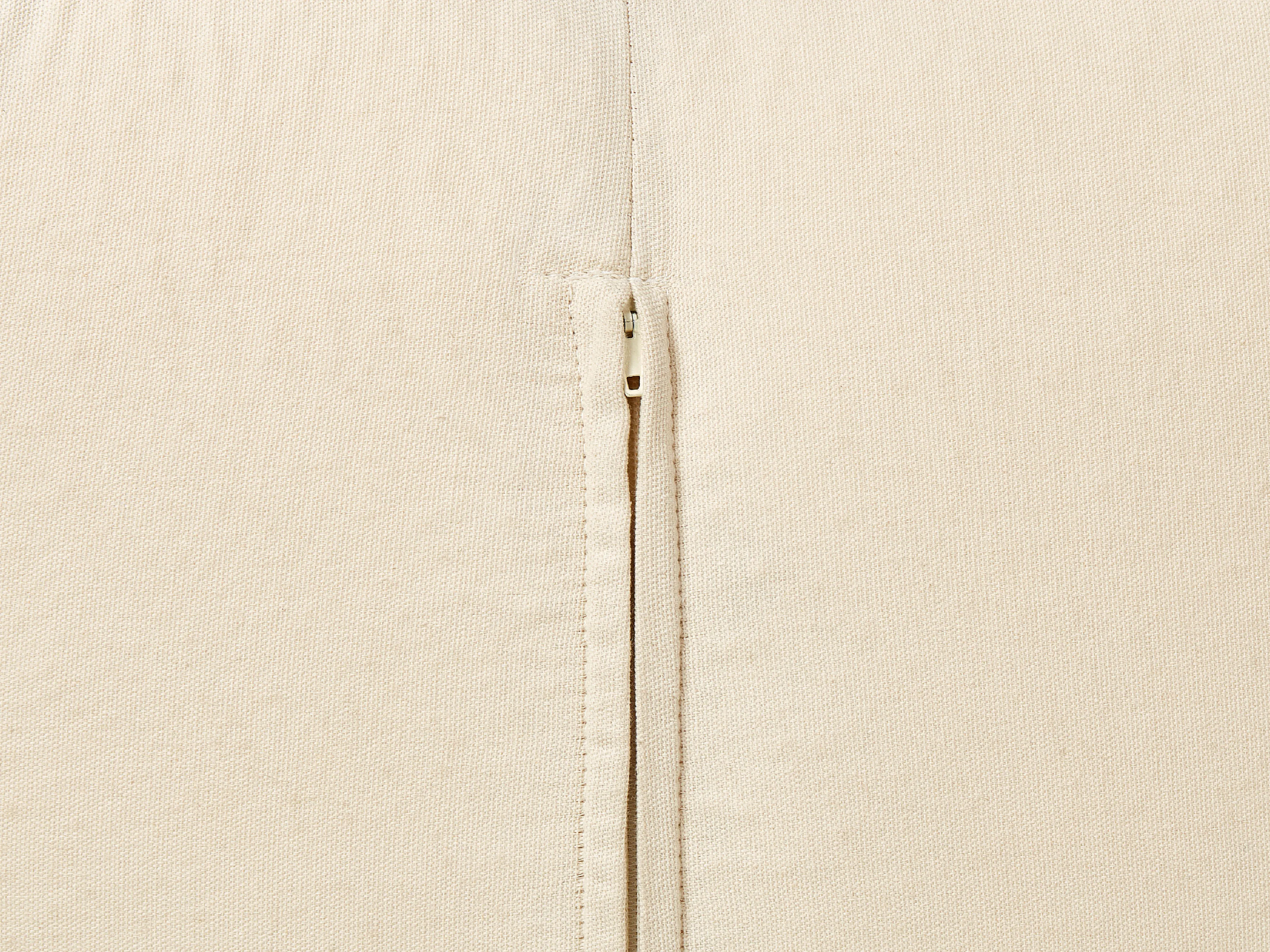 Poef Getuft MULTAN Katoen Beige