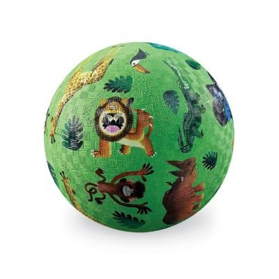13Cm Rubber Playball Wild Animals