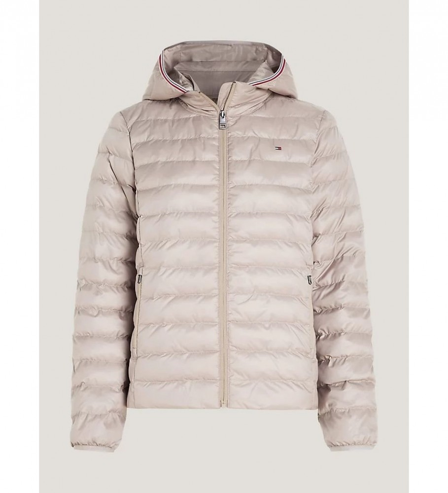 Jaqueta Tommy Hilfiger Recycled Matelassada Bege