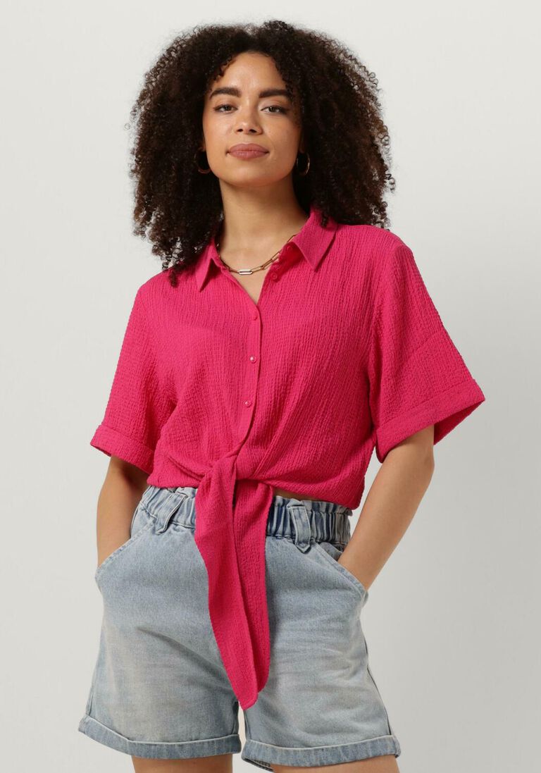 ANOTHER LABEL roze another label blouse bois cotton shirt s/s