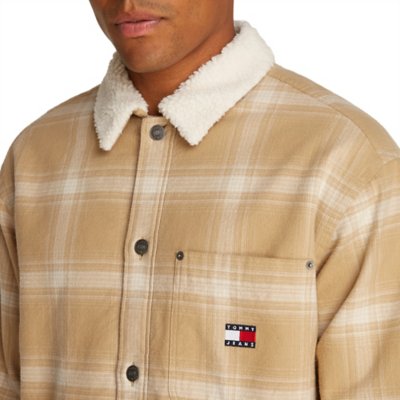 Chemise à manches longues homme Tjm Check Teddy Mix Os TOMMY HILFIGER